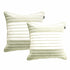 Renee Taylor Palma Stripe Cushion Twin Pack 50 x 50 Cms Khaki